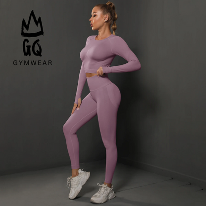 Glorious Queen fitness outfit legging + sport top sportkleding set voor Dames