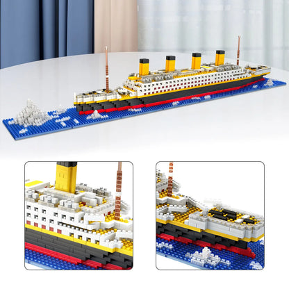 BeBlocks Titanic Micro Bouwblokken puzzel Set 1860Pcs