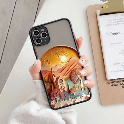 Telefoon cover hoes Landschap  voor iPhone