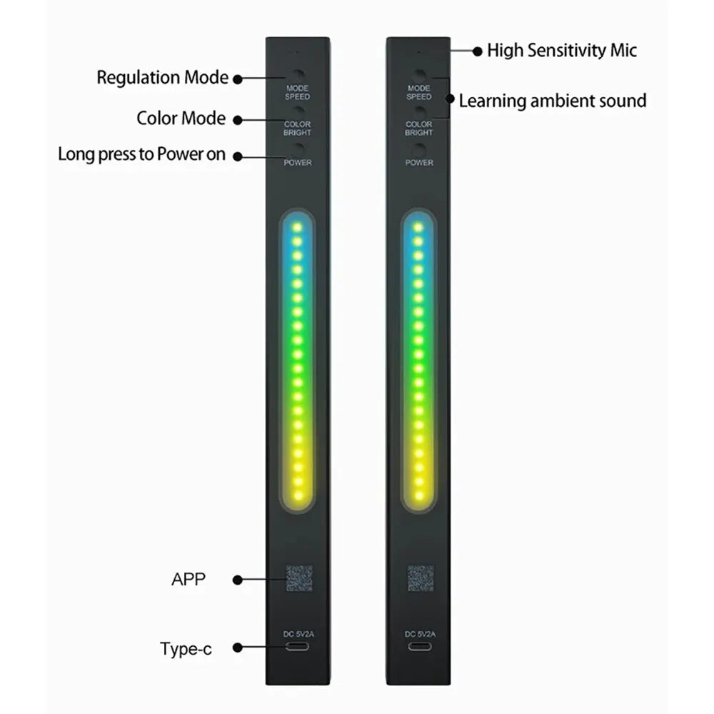 Smart Ambient Reactive LED 3D Licht